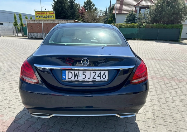 Mercedes-Benz Klasa C cena 67650 przebieg: 260608, rok produkcji 2015 z Wrocław małe 106